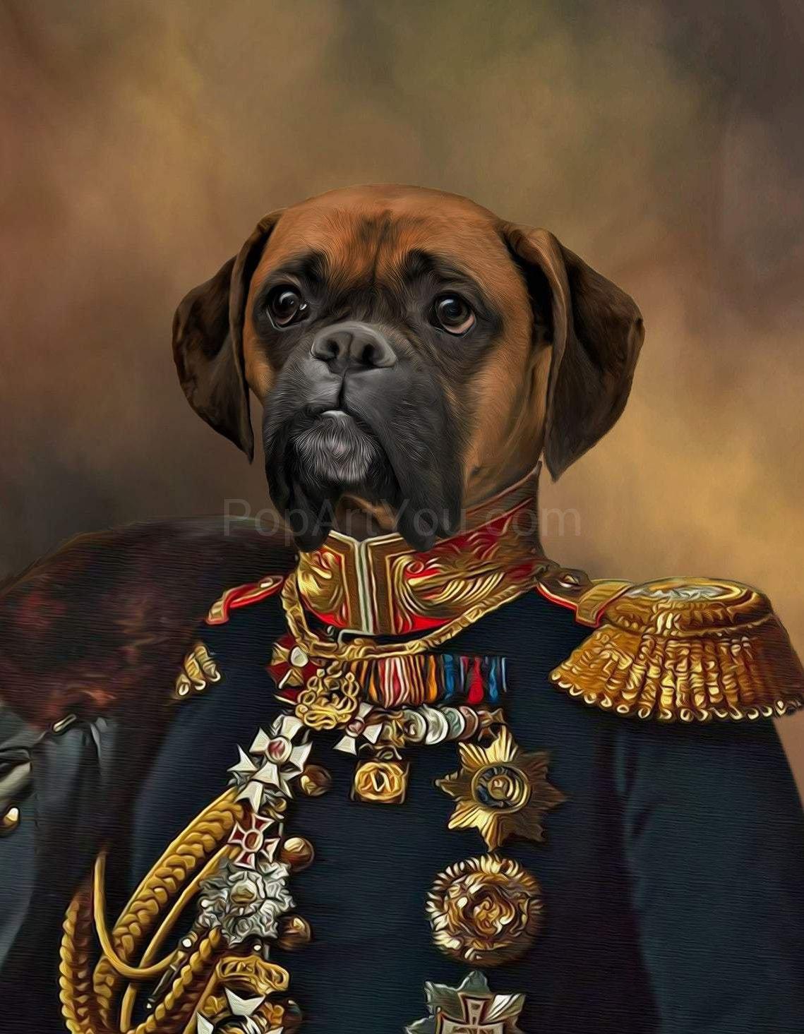 The General male pet portrait