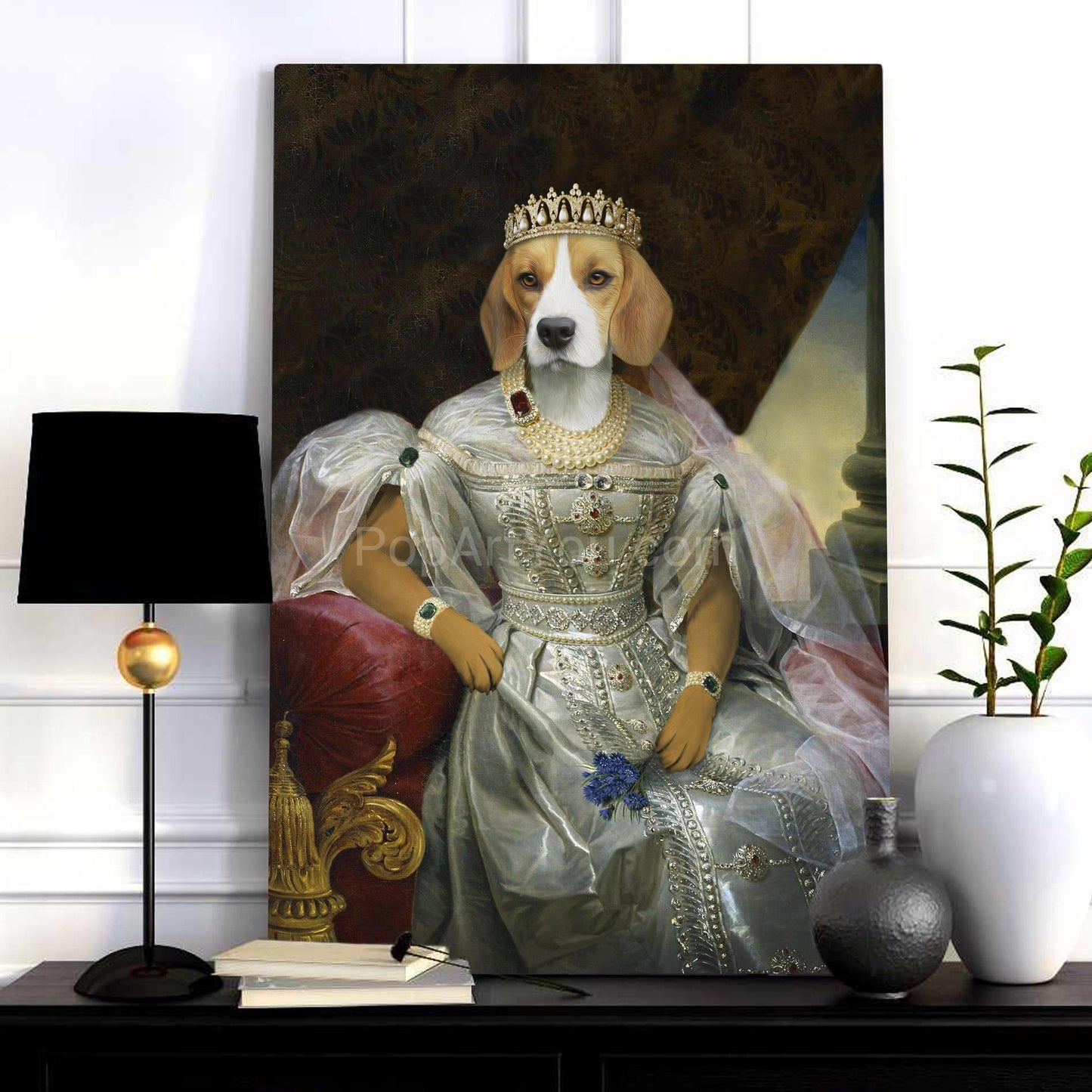 The Emerald Queen female pet portrait