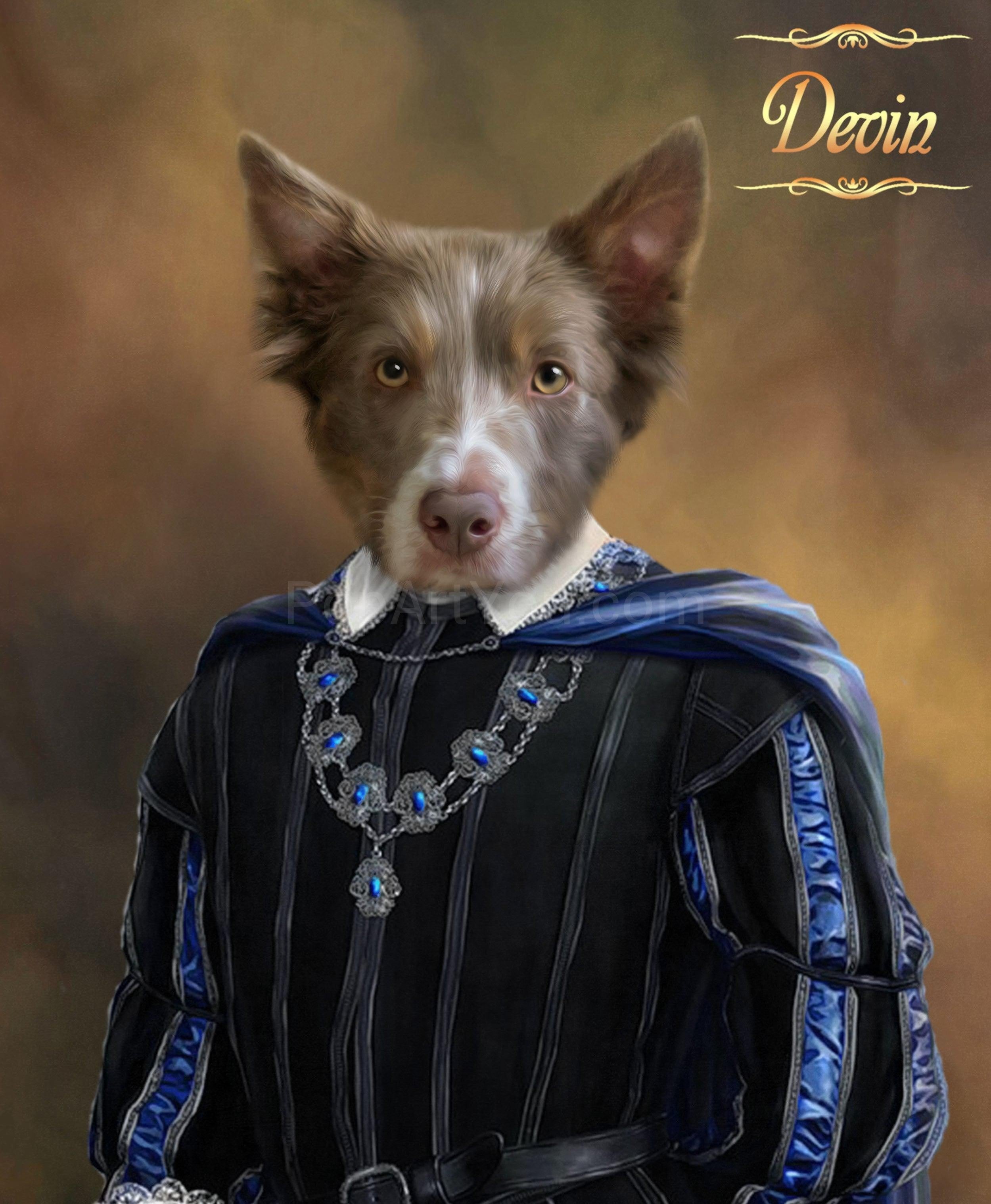 The Noble male pet portrait