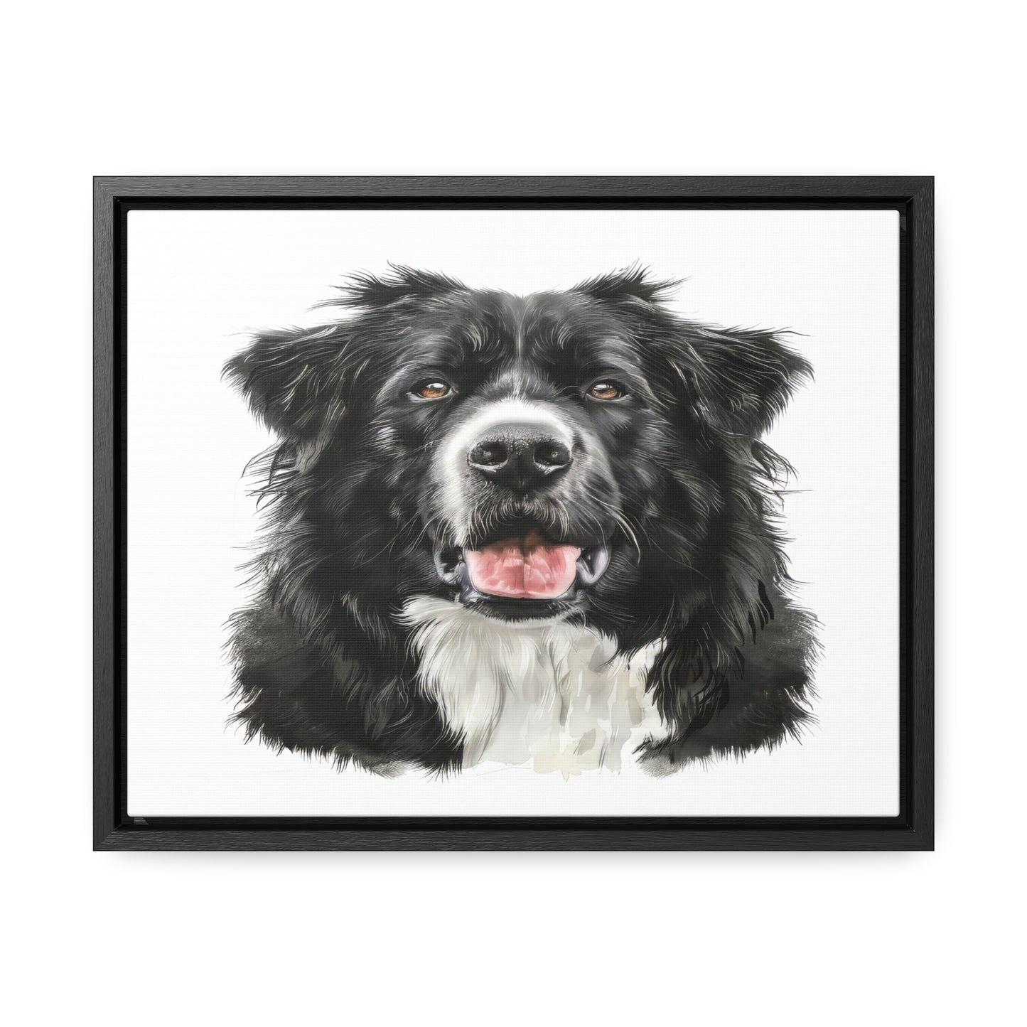 Personalized Dog Drawing Style Framed Gallery Print - Custom Pet Portrait