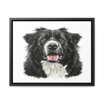 Personalized Dog Drawing Style Framed Gallery Print - Custom Pet Portrait