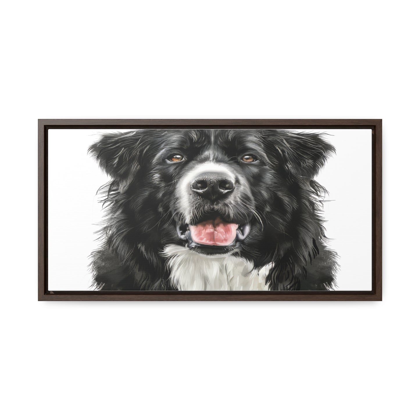 Personalized Dog Drawing Style Framed Gallery Print - Custom Pet Portrait