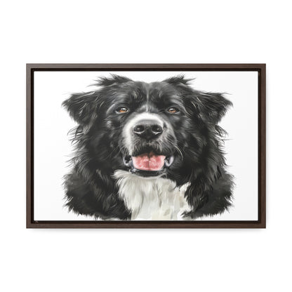 Personalized Dog Drawing Style Framed Gallery Print - Custom Pet Portrait