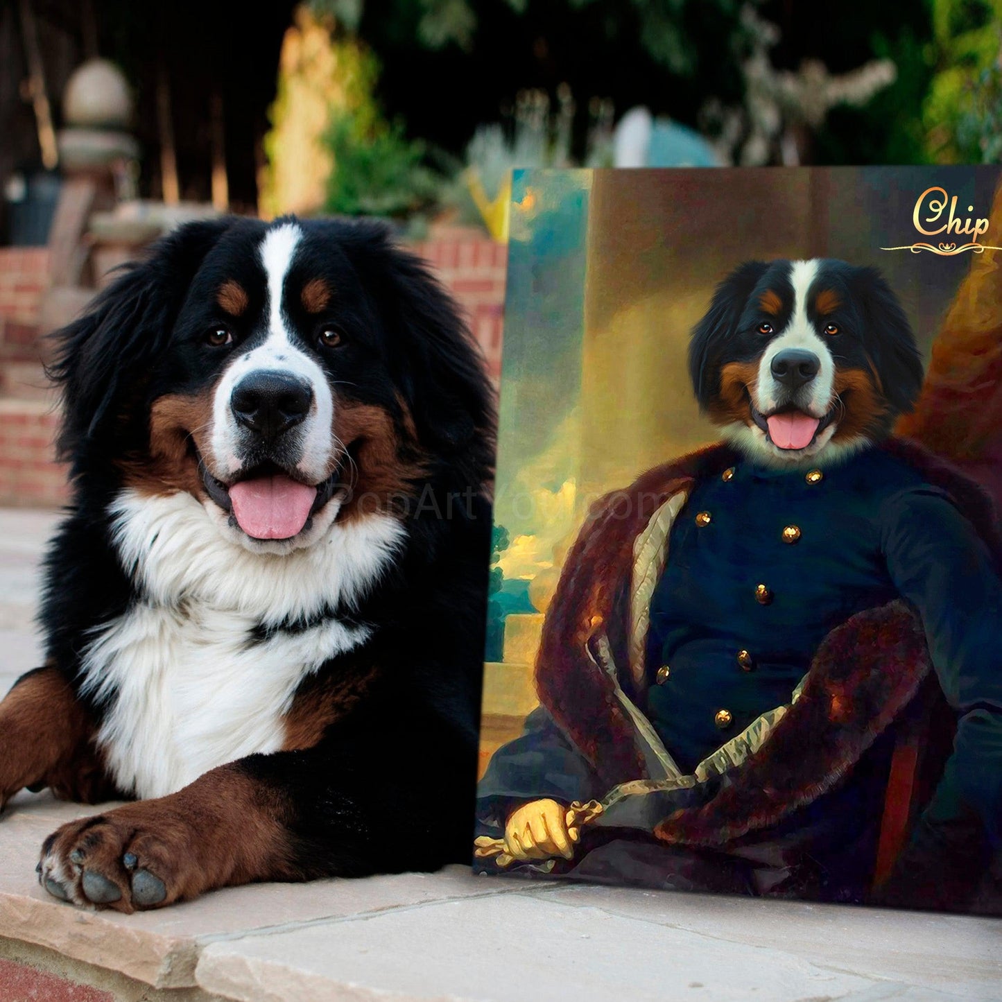 The Painter male pet portrait