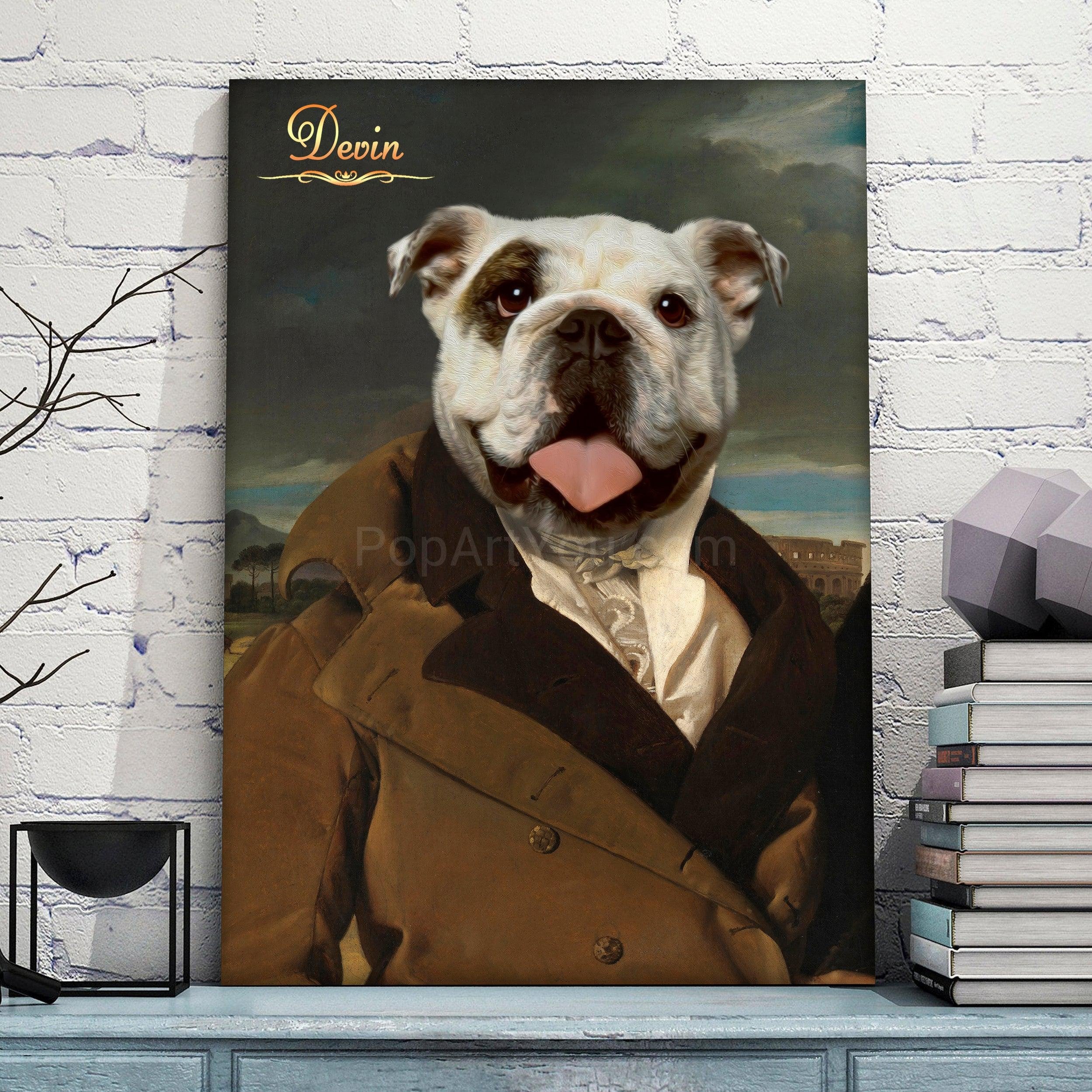 The Gallant Gentleman male pet portrait