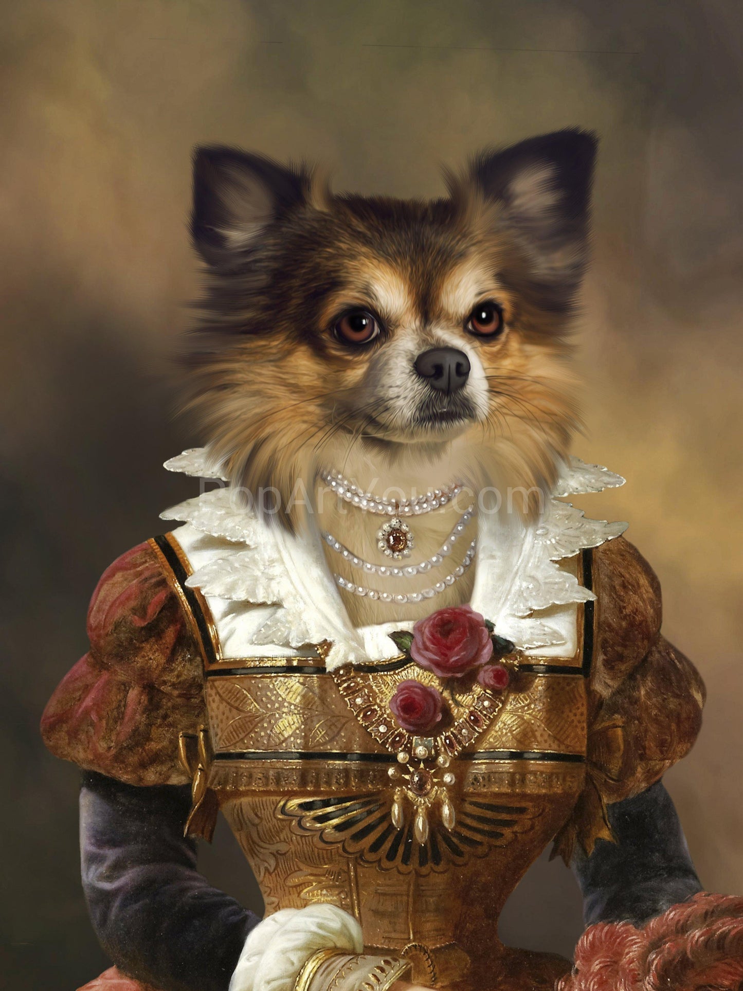 The Dame female pet portrait