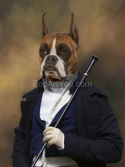 The Ambassador - custom dog portrait