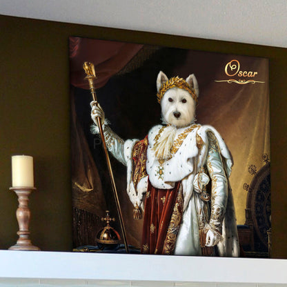 Napoleon Bonaparte and the Throne male pet portrait