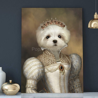 The Pearled Lady female pet portrait