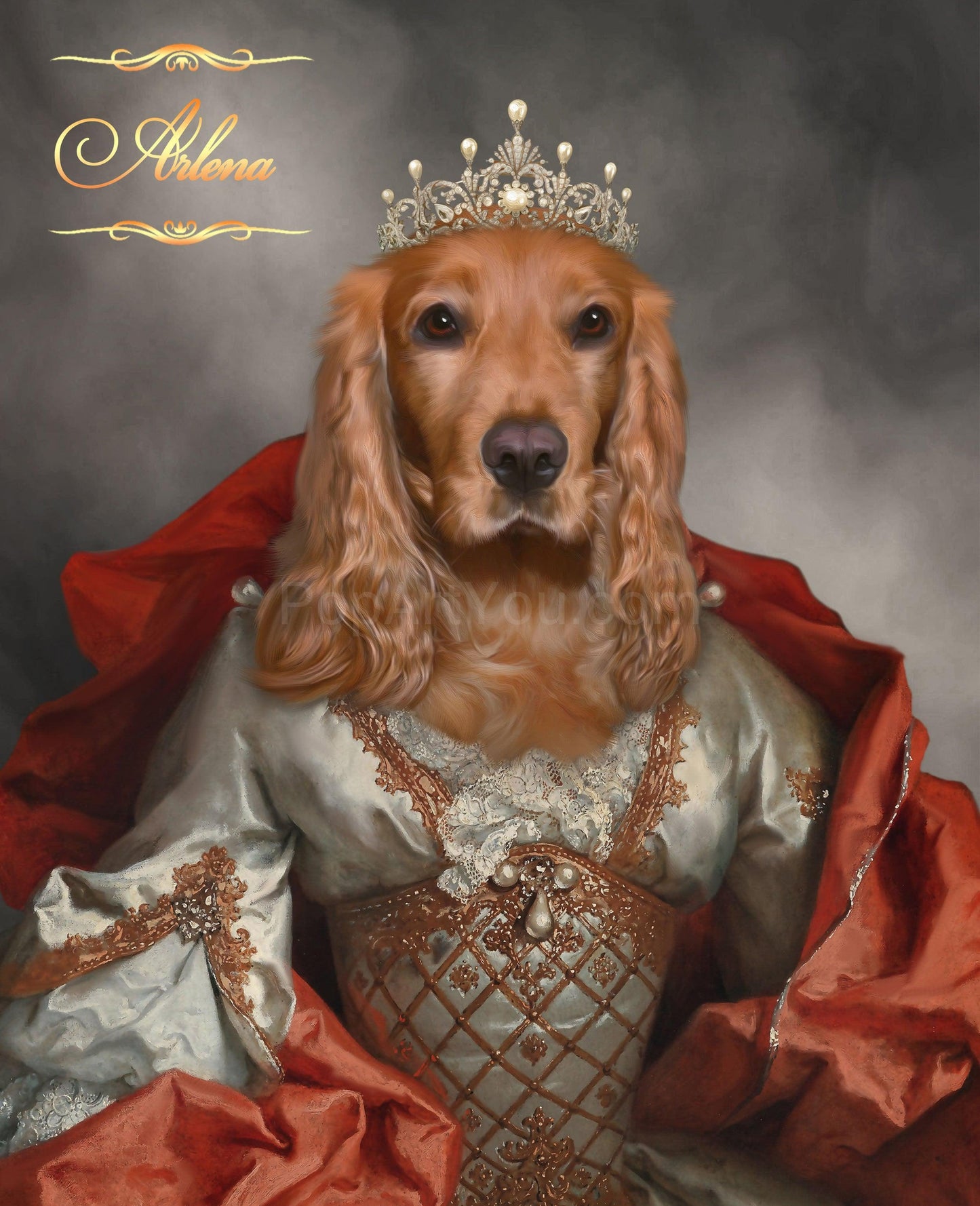 The Shining Queen female pet portrait