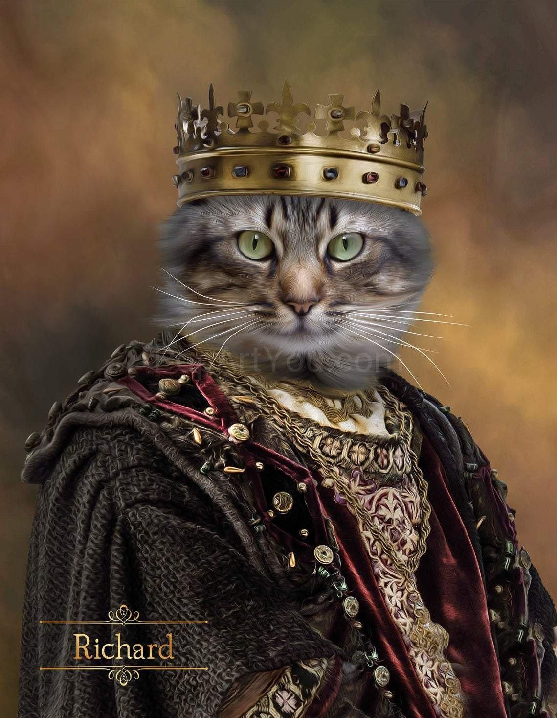 The King male pet portrait