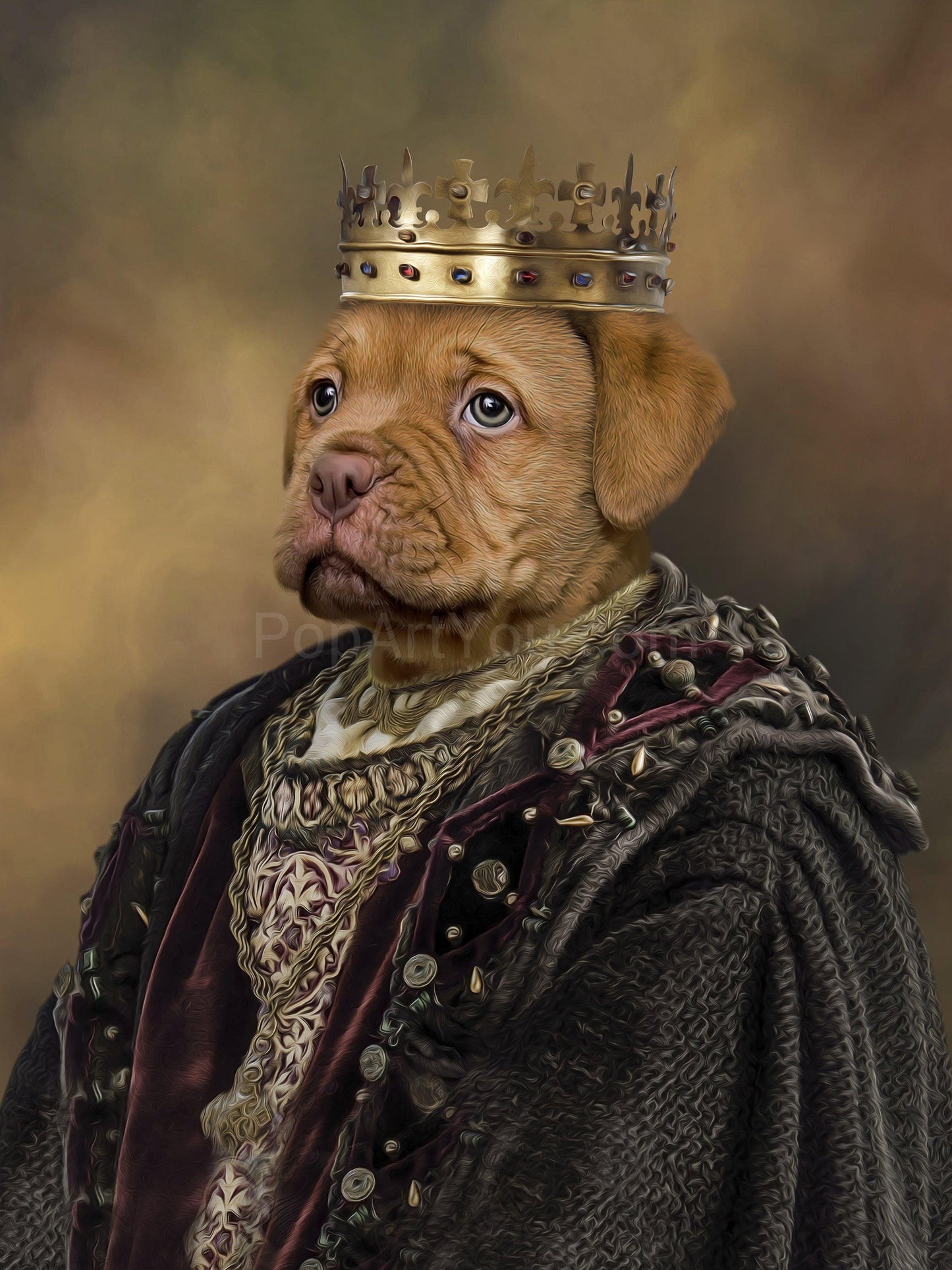 The King male pet portrait