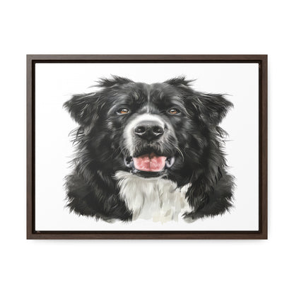 Personalized Dog Drawing Style Framed Gallery Print - Custom Pet Portrait