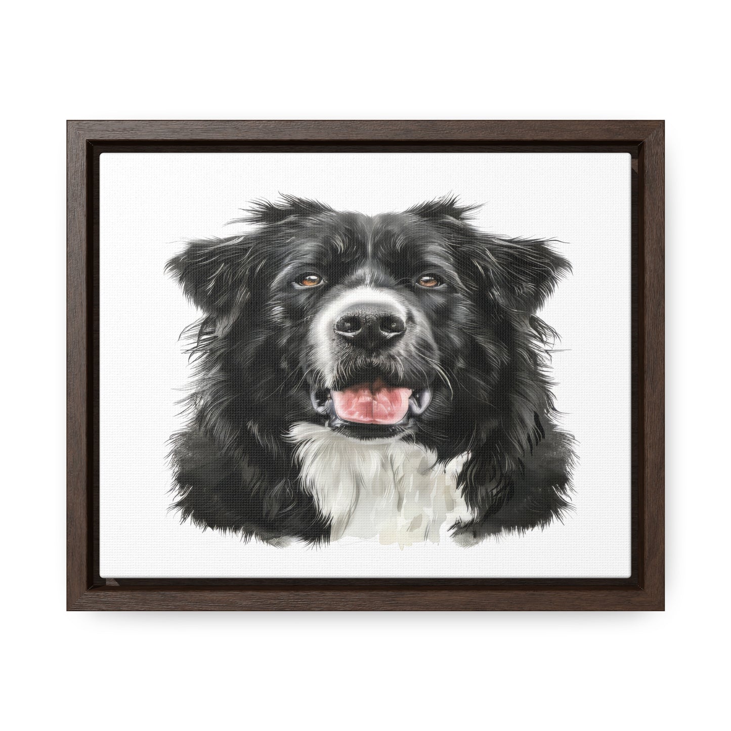 Personalized Dog Drawing Style Framed Gallery Print - Custom Pet Portrait