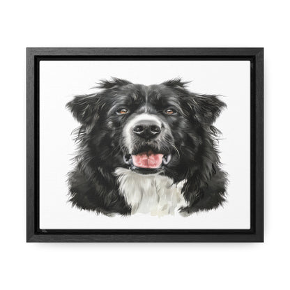 Personalized Dog Drawing Style Framed Gallery Print - Custom Pet Portrait