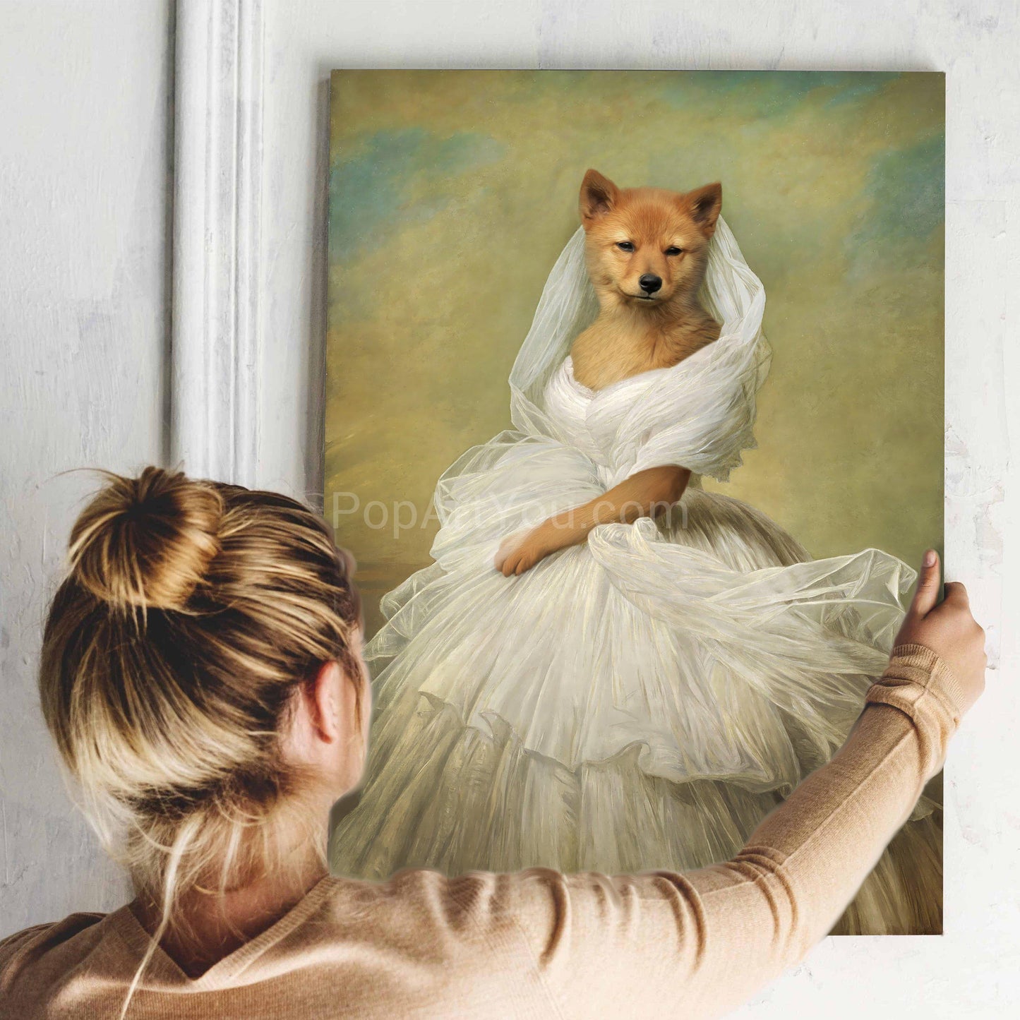 The White Princess female pet portrait