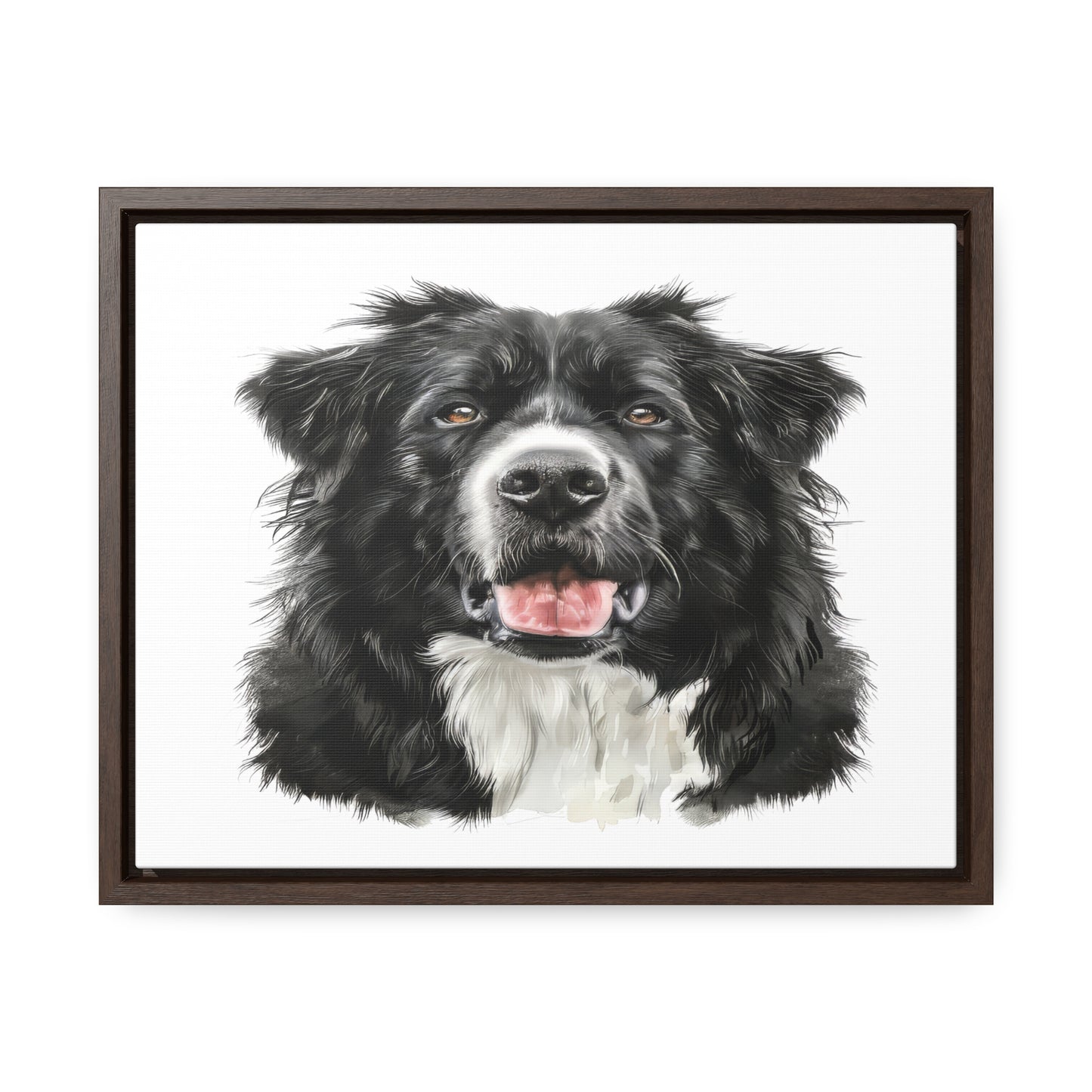 Personalized Dog Drawing Style Framed Gallery Print - Custom Pet Portrait