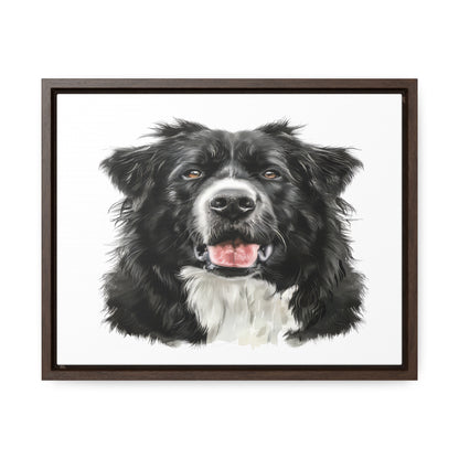 Personalized Dog Drawing Style Framed Gallery Print - Custom Pet Portrait