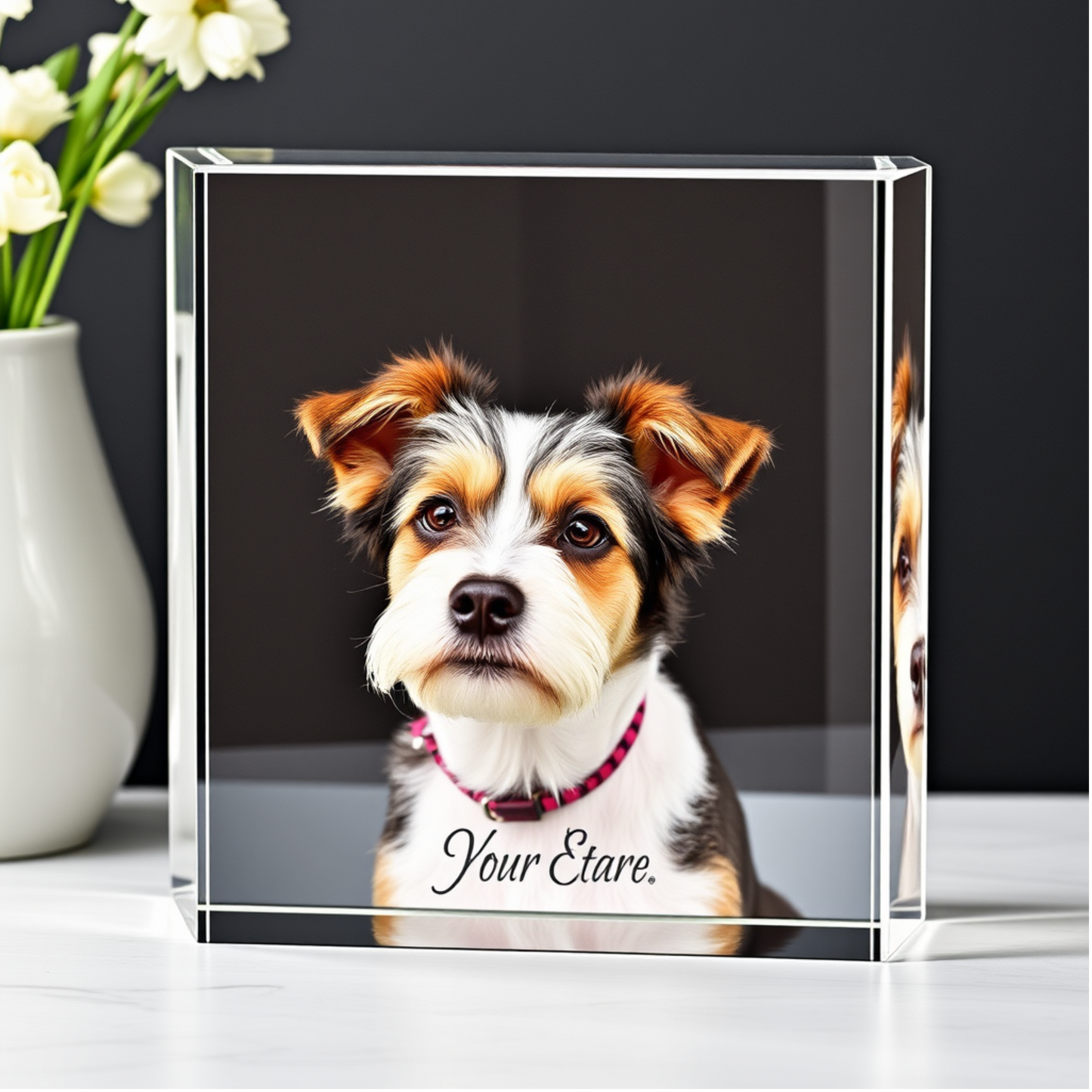 Personalized Dog Acrylic Block - Custom Pet Photo Display