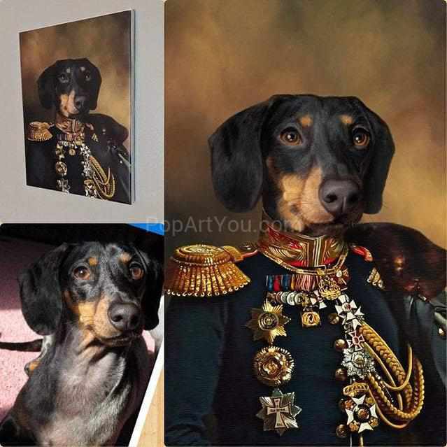 The General male pet portrait