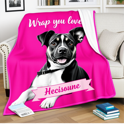 Personalized Dog Throw Blanket – Custom Pet Gift