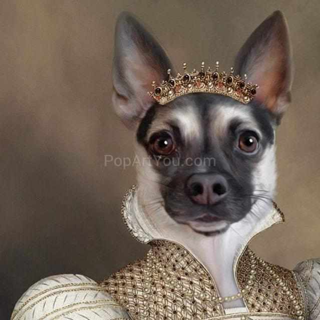 The Pearled Lady female pet portrait