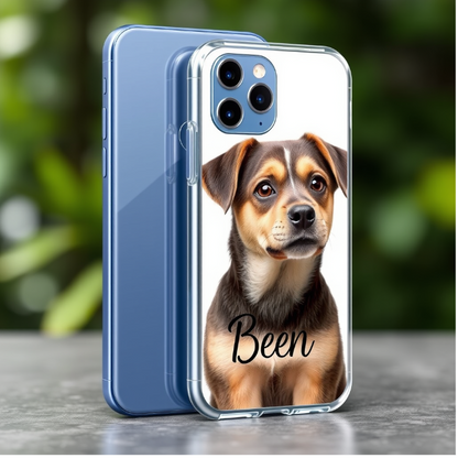 Custom Transparent Pet Phone Case – Personalized Pet Print