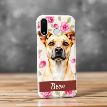 Personalized Floral Pet iPhone Case – Custom Pet Print