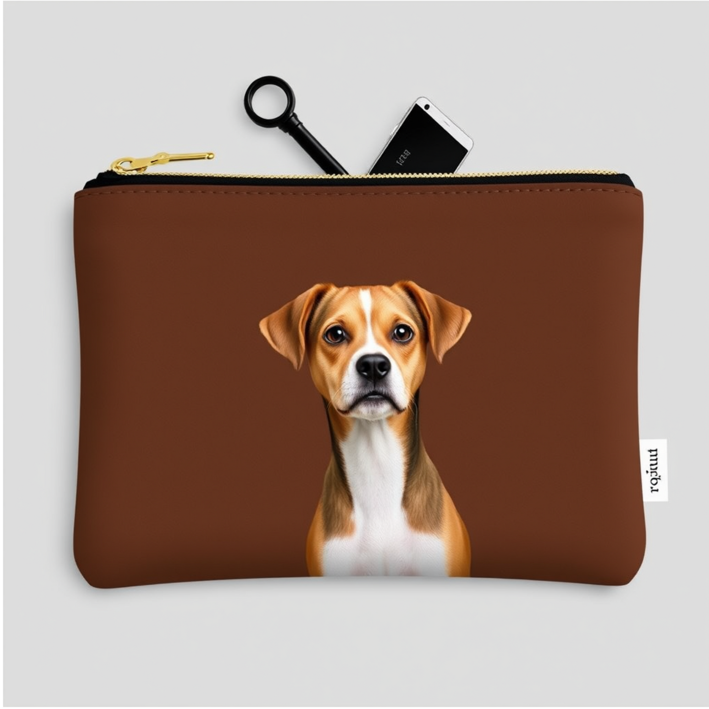 Personalized Pet Portrait Pouch – Stylish Custom Accessory Bag