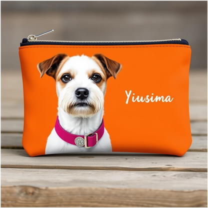 Personalized Pet Portrait Pouch – Stylish Custom Accessory Bag