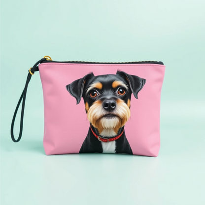 Personalized Pet Portrait Pouch – Stylish Custom Accessory Bag