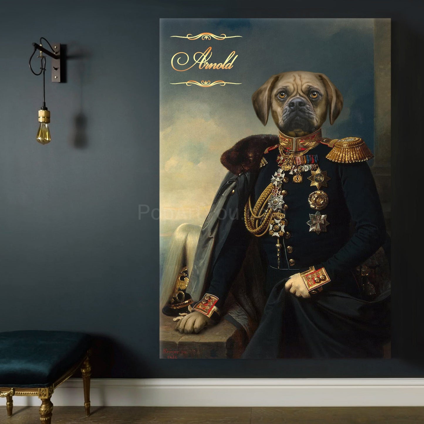 The General-diplomat  male pet portrait