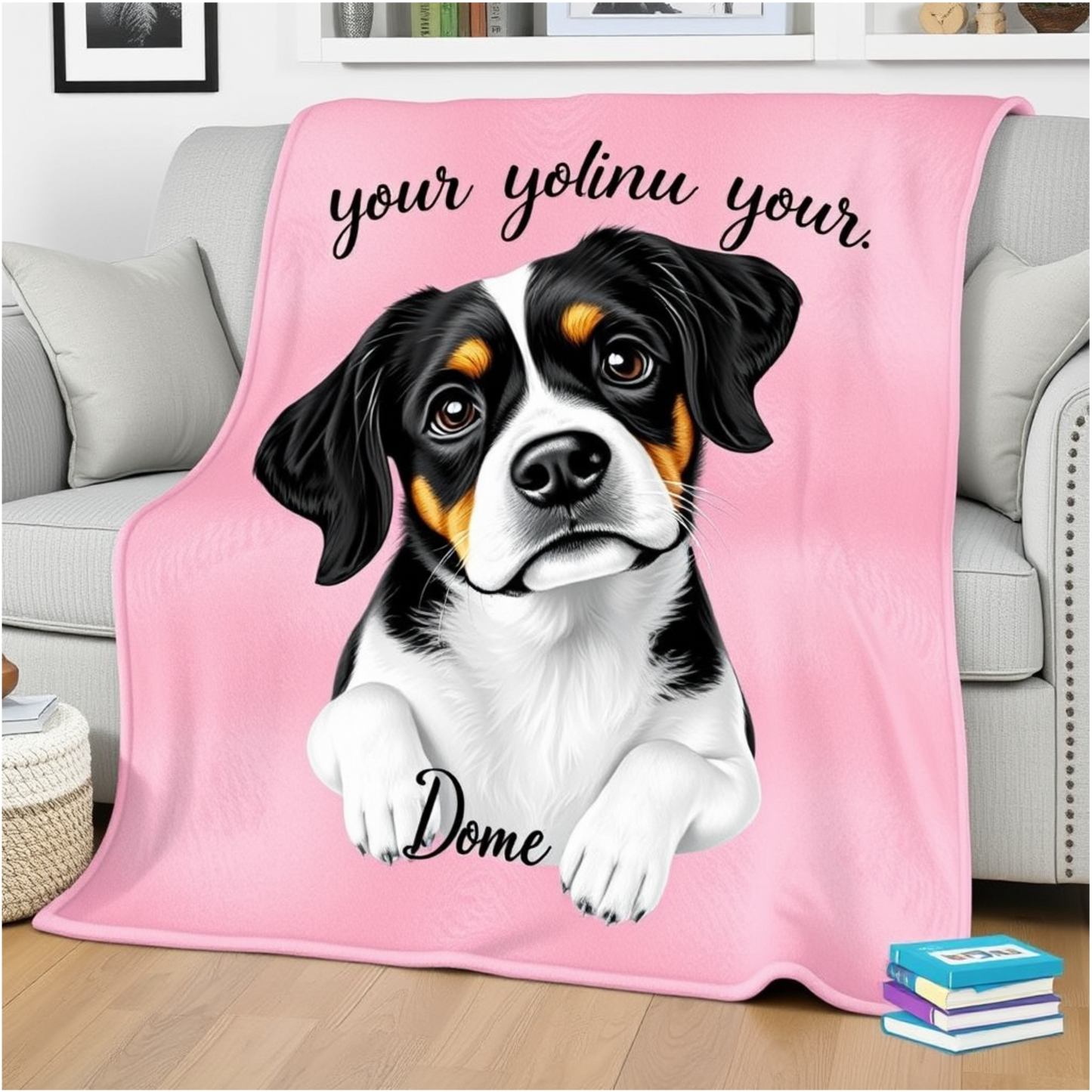 Personalized Dog Throw Blanket – Custom Pet Gift