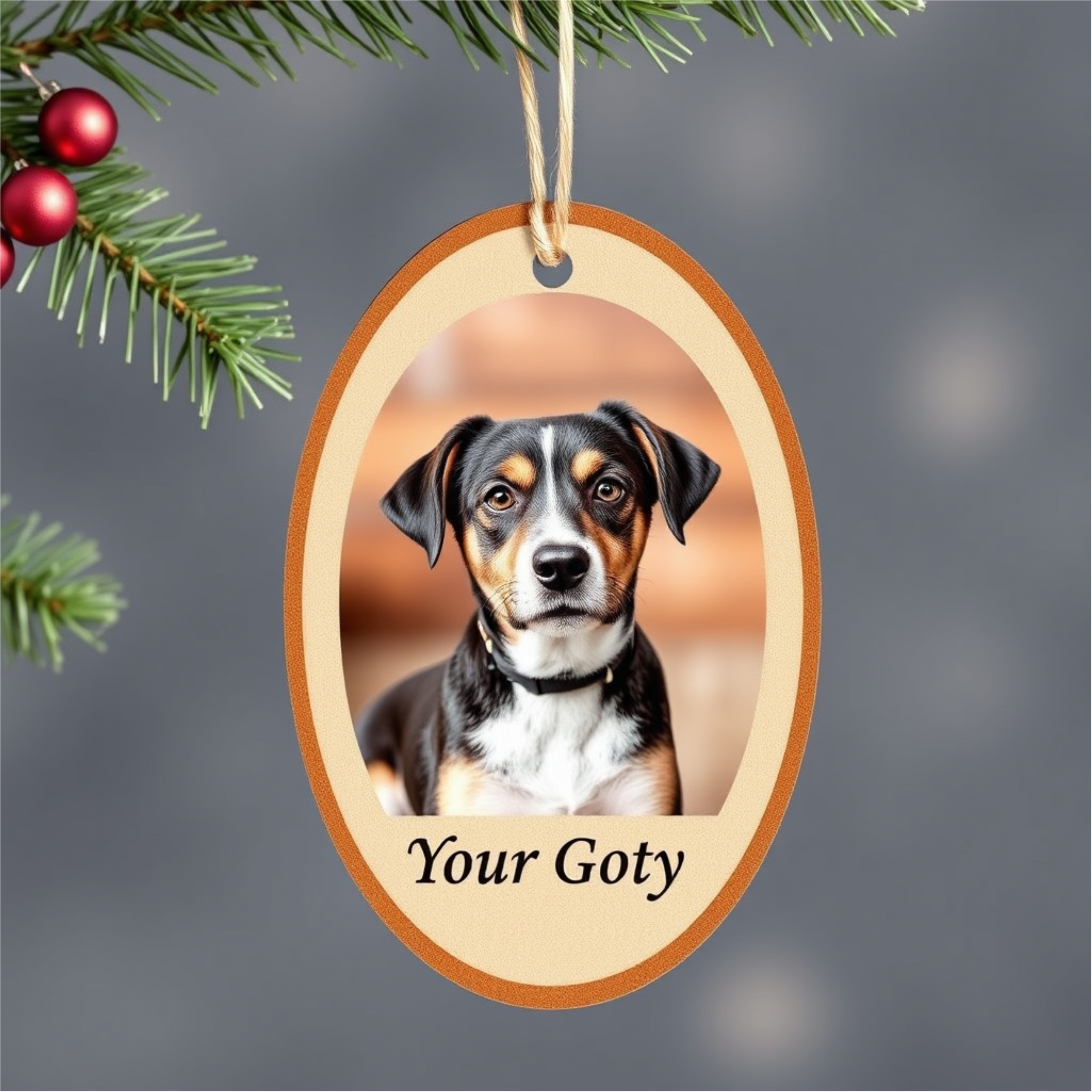 Personalized Wooden Pet Ornament – Custom Pet Decoration