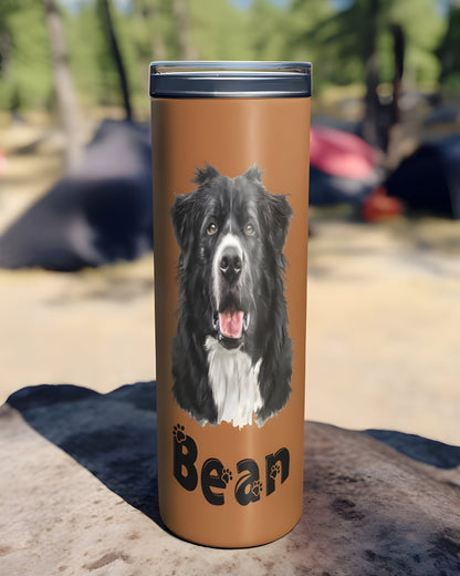 Personalized Dog Tumbler – 20oz Travel Mug for Pet Lovers