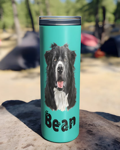 Personalized Dog Tumbler – 20oz Travel Mug for Pet Lovers