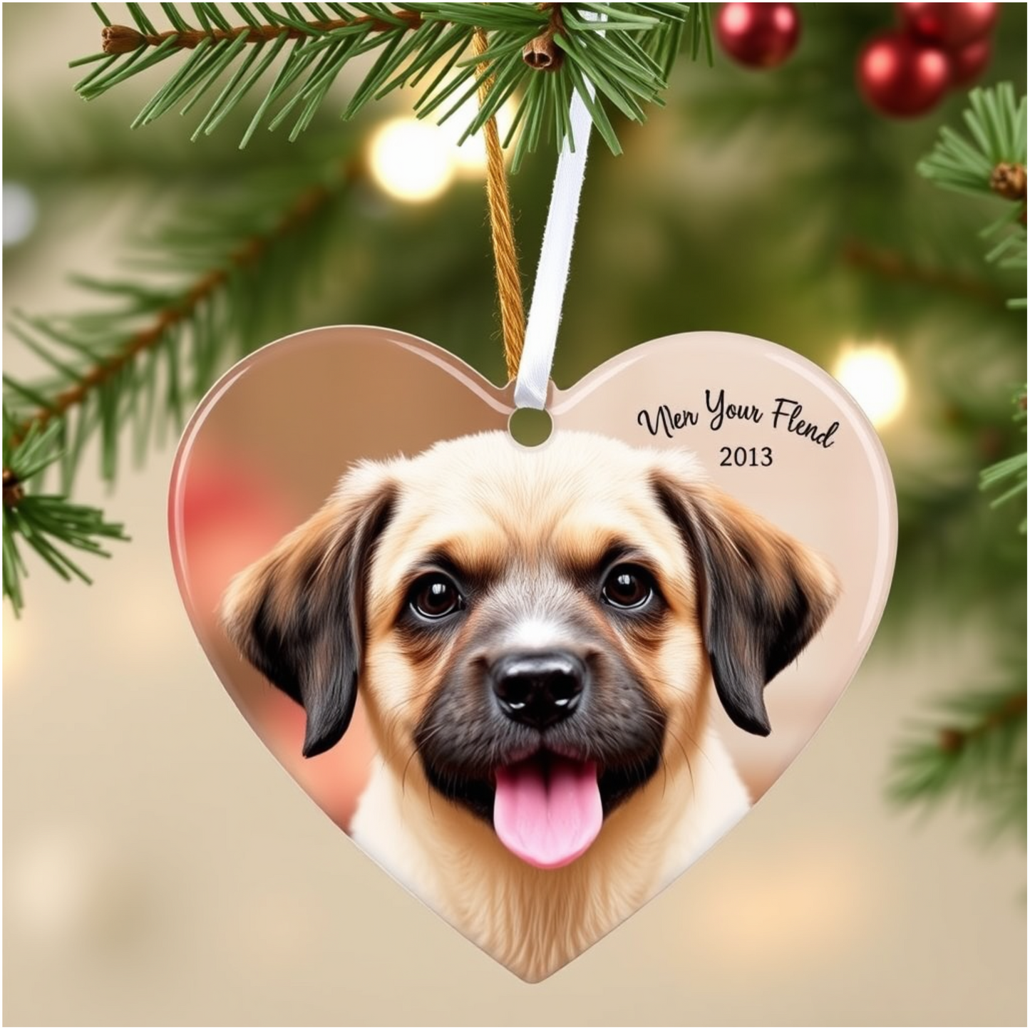 Personalized Ceramic Pet Ornament – Custom Pet Decoration