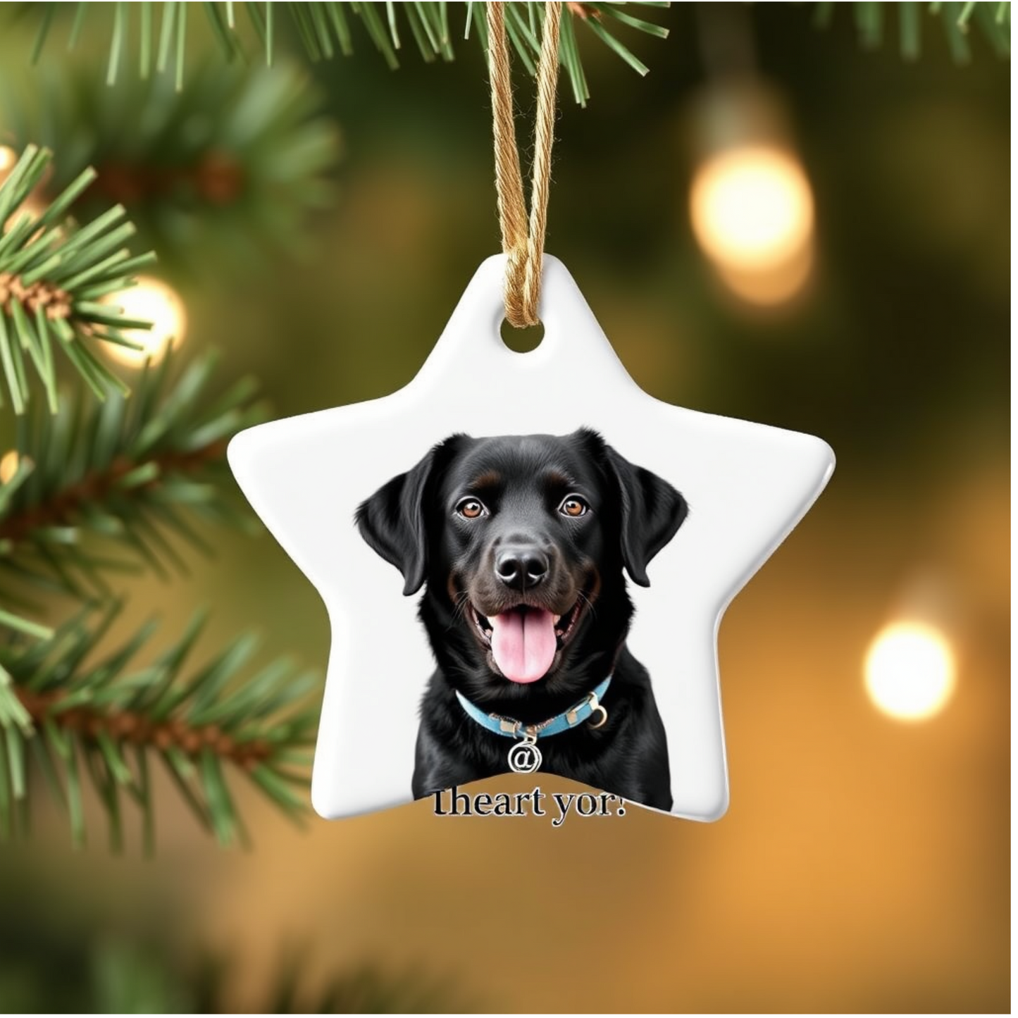 Personalized Ceramic Pet Ornament – Custom Pet Decoration