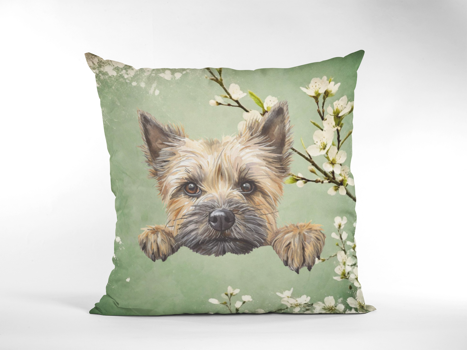 Personalized Pet Pillow with Sakura Design – Cozy Custom Decor