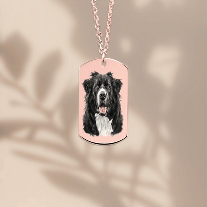 Personalized Luxury Dog Tag Necklace for Pets