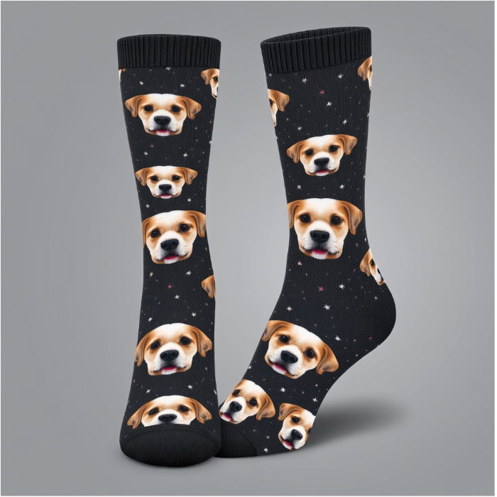 Personalized Pet Face Socks – Custom Dog Face Socks for Pet Lovers