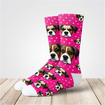 Personalized Pet Face Socks – Custom Dog Face Socks for Pet Lovers