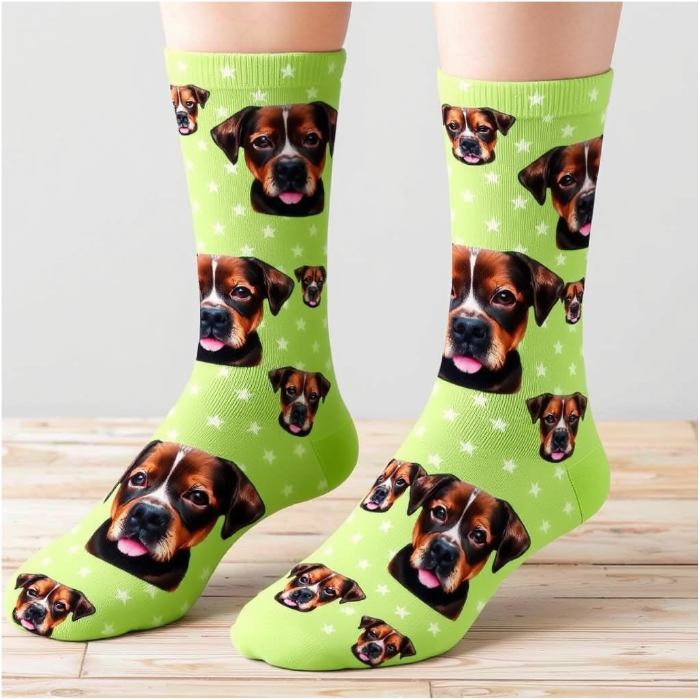 Personalized Pet Face Socks – Custom Dog Face Socks for Pet Lovers