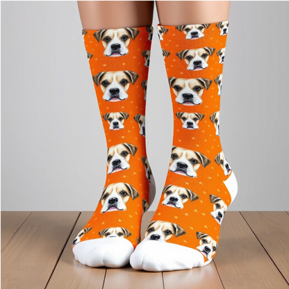 Personalized Pet Face Socks – Custom Dog Face Socks for Pet Lovers