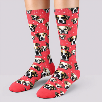 Personalized Pet Face Socks – Custom Dog Face Socks for Pet Lovers