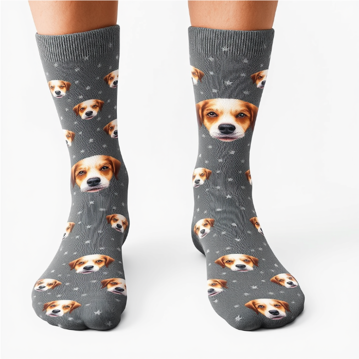 Personalized Pet Face Socks – Custom Dog Face Socks for Pet Lovers