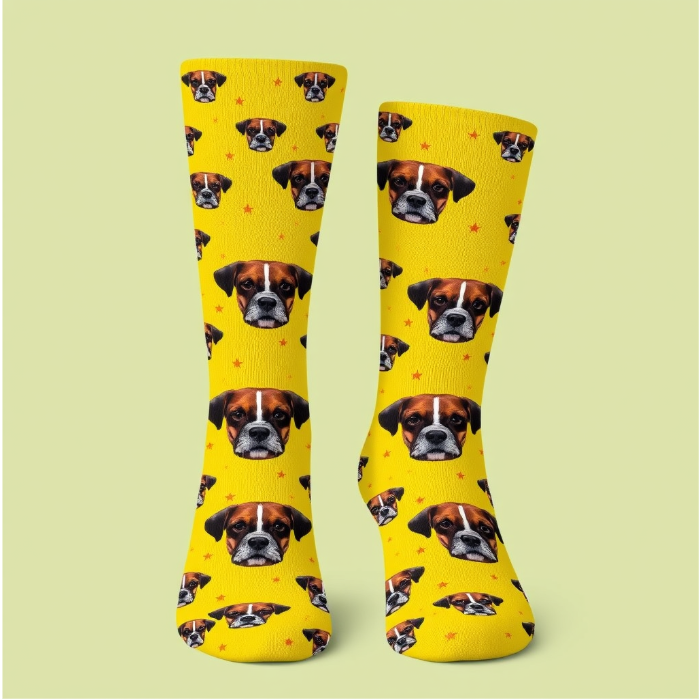 Personalized Pet Face Socks – Custom Dog Face Socks for Pet Lovers