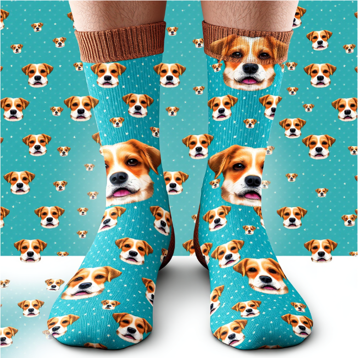 Personalized Pet Face Socks – Custom Dog Face Socks for Pet Lovers