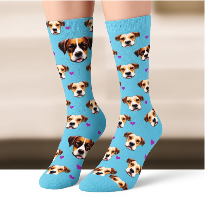 Personalized Pet Face Socks – Custom Dog Face Socks for Pet Lovers