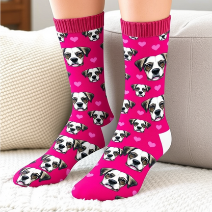 Personalized Pet Face Socks – Custom Dog Face Socks for Pet Lovers